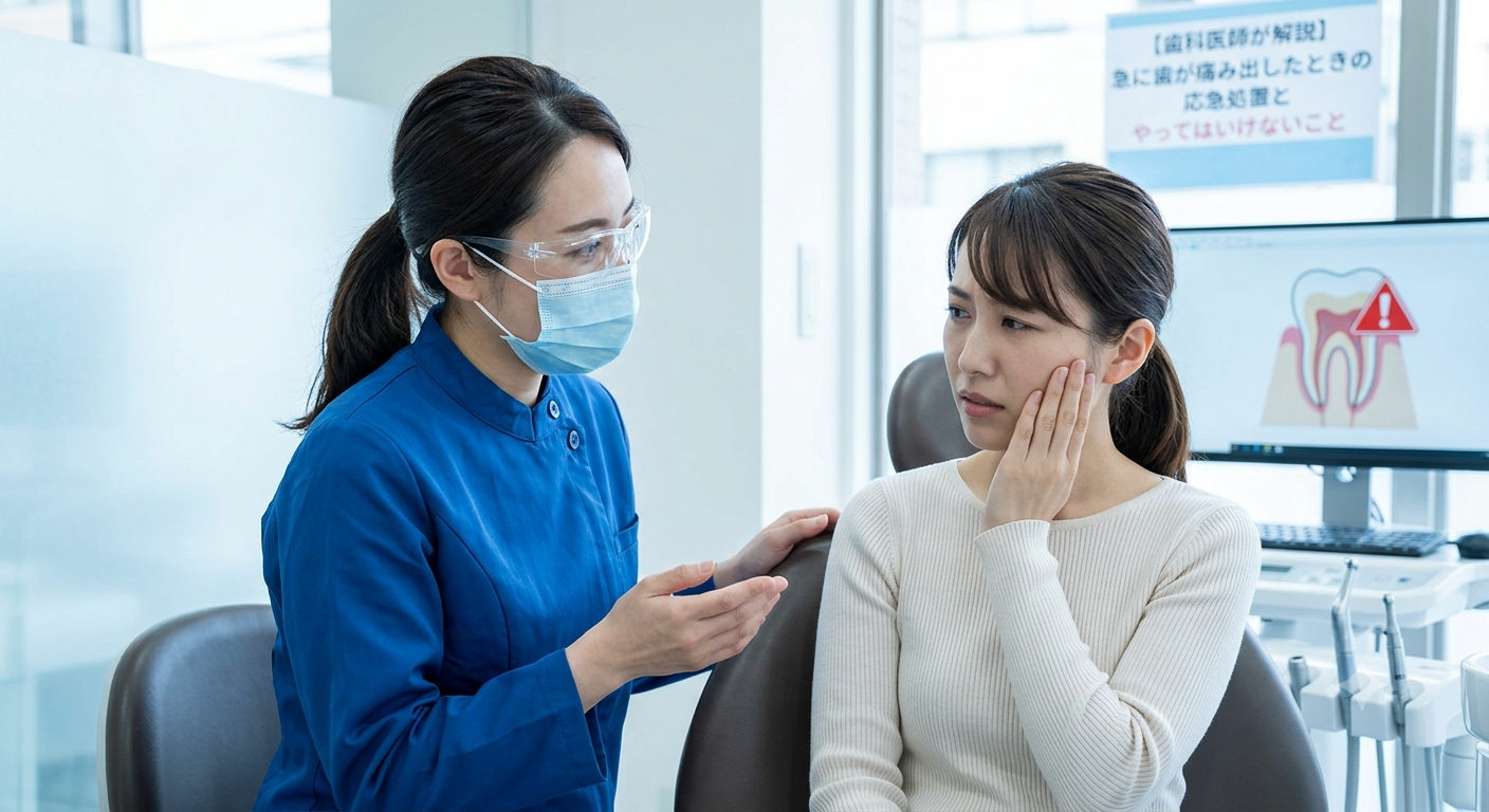 【歯科医師が解説】急に歯が痛み出したときの応急処置